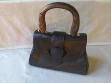 Borsa pelle legno usato  Bologna