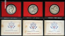 Lote de 9 medallas del Bicentenario 1973 como nuevas de Estados Unidos - las primeras medallas de Estados Unidos segunda mano  Embacar hacia Mexico