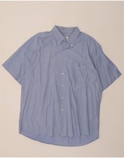 Camisa masculina manga curta LACOSTE tamanho 45 XL azul algodão SY15 comprar usado  Enviando para Brazil