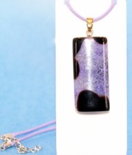 Pendentif agate rectangle d'occasion  Hauteville-Lompnes