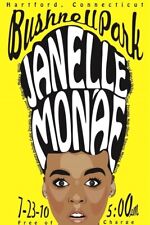 2010 JANELLE MONAE PÔSTER CONCERTO ARTE DE PAREDE IMPRESSÃO HARTFORD CONNECTICUT TAMANHO 10X16, usado comprar usado  Enviando para Brazil