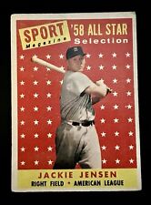 1958 Topps - Revista Esportiva '58 All Star Selection #489 Jackie Jensen Red Sox comprar usado  Enviando para Brazil