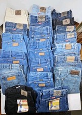 Lote por atacado de 20 calças jeans Wrangler corte cowboy trabalho grau A/B  comprar usado  Enviando para Brazil