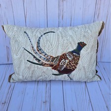 Pheasant embroidered pillow for sale  Camp Hill