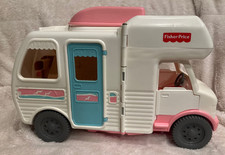 Vintage 1998 Loving Family Casa de Bonecas RV Vacation Camper Motor Home com Barco Rosa comprar usado  Enviando para Brazil