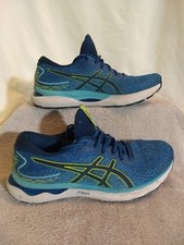 Tênis de corrida ASICS masculino Gel-Nimbus 24 azul, tamanho 10.5 #US40-15 comprar usado  Enviando para Brazil