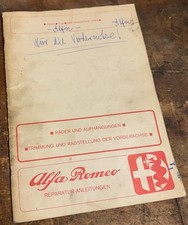Reparaturanleitung alfa romeo gebraucht kaufen  Berlin