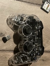 Controle Afterglow PDP PS3 transparente transparente sem fio com dongle testado funcionando comprar usado  Enviando para Brazil