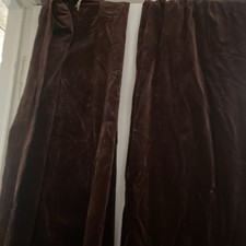 Two curtains velour for sale  CAMBRIDGE