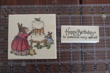 Lote 2 Selo UPTOWN HOLLY POND HILL BOLO DE CENOURA Festa de Feliz Aniversário WHEELER comprar usado  Enviando para Brazil