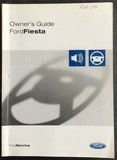 Guia do proprietário do carro Ford Fiesta JUL 2003 #CG3418en RHD 07/2003 comprar usado  Enviando para Brazil