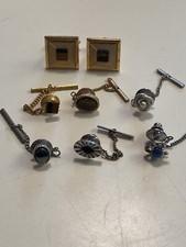 Lote de alfileres y gemelos de piedra semipreciosa para joyería para hombre segunda mano  Embacar hacia Mexico