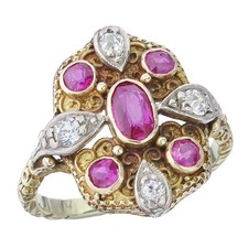 Ring rubies old d'occasion  Expédié en Belgium