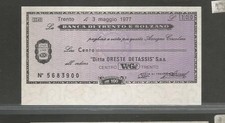 Miniassegni banca trento usato  Brescia