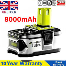 8.0ah ryobi 18v for sale  WORCESTER