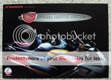 Folheto de vendas de motocicletas Honda 50º aniversário 1998 ST1100 VFR XL600V, usado comprar usado Folheto de vendas de motocicletas Honda 50º aniversário 1998 ST1100 VFR XL600V, usado comprar usado  Enviando para Brazil