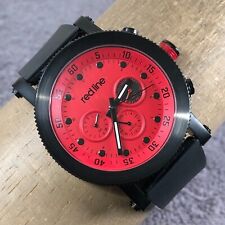 Relógio analógico Red Line masculino 316L cronógrafo borracha preta redonda 45mm quartzo 8 3/4" comprar usado  Enviando para Brazil