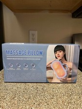 Almofada de massagem elétrica Shiatsu tecido profundo 3D pescoço costas ombro com calor comprar usado  Enviando para Brazil