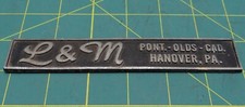 Vintage L & M PONT. - VELHOS - CAD. Emblema de concessionária de carros Hanover, PA 6-1/8" comprar usado  Enviando para Brazil