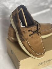 Cordão Sperry Topsider Meninos Sapatos de Barco de Couro Marrom Tamanho 6 M. Ótimo Negócio!, usado comprar usado  Enviando para Brazil