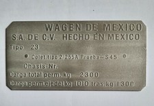 Typenschild schild typ gebraucht kaufen  Deutschland