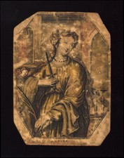 Santino pergamena 1700 usato  Ragusa