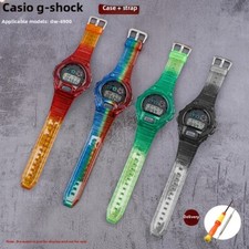 Pulseira de relógio de borracha impermeável + estojo pulseira transparente para Casio G-SHOCK DW-6900 comprar usado Pulseira de relógio de borracha impermeável + estojo pulseira transparente para Casio G-SHOCK DW-6900 comprar usado  Enviando para Brazil