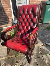Vintage red leather for sale  HOVE