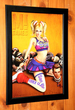 Lollipop Chainsaw PS3 Xbox 360 Antigo Raro Pequeno Pôster Capa Promocional Página de Anúncio Emoldurada comprar usado  Enviando para Brazil
