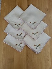 Handbestickte stoffservietten  gebraucht kaufen  Leverkusen