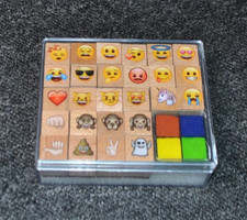 Emoji stempelset holz gebraucht kaufen  Hilden