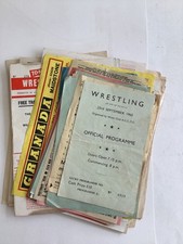 wrestling programmes for sale wrestling programmes for sale WHITSTABLE