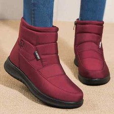 Novas Botas de Neve Impermeáveis Zíper Botas de Tornozelo Botas de Inverno Femininas Manter Quente comprar usado  Enviando para Brazil