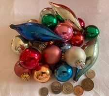 Vintage glass christmas for sale  NORTH TAWTON
