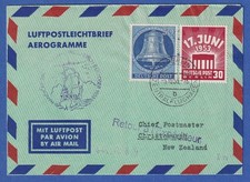 Berlin 1953 aerogramm gebraucht kaufen  München