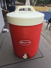 Refrigerador/jarro de água vermelho vintage Gott 2 galões BOM comprar usado  Enviando para Brazil