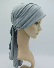 Cinza Claro Feminino Cabeça de desgaste, Turbante Com Laços, Chapéu, Alopecia Quimioterapia, perda de cabelo comprar usado  Enviando para Brazil