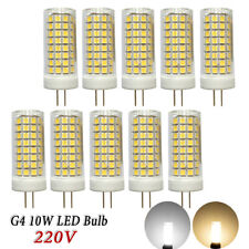 10 peças lâmpada LED regulável G4 bi-pin lâmpada 10W lâmpada branca quente 220V lâmpada lustre comprar usado  Enviando para Brazil