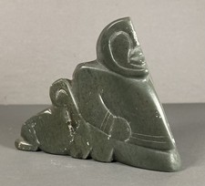 Estatueta de pedra esculpida arte indígena vintage Alasca Ver descrição comprar usado  Enviando para Brazil