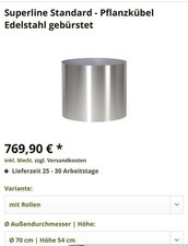 Superline pflanzkübel edelsta gebraucht kaufen  Dormagen