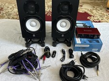 Yamaha HS5 (par) e Focsusrite Scarlett 2i2 pacote de 3ª geração com suportes e cabos, usado comprar usado  Enviando para Brazil