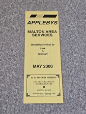 Applebys bus timetable for sale Applebys bus timetable for sale  GLASGOW