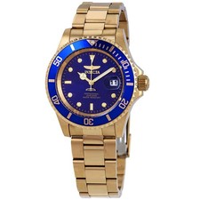Relógio masculino Invicta Pro Diver tom dourado mostrador azul 40 mm 26974 comprar usado  Enviando para Brazil