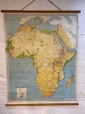 Vintage school map for sale  FAREHAM