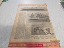1936, NOVA YORK ACLAMA O BARCO RAINHA MARY FAMÍLIA ARAUTO ANÚNCIO DE JORNAL comprar usado  Enviando para Brazil