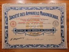 Société appareils magondeaux d'occasion  Expédié en Belgium