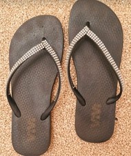 Schwarze flipflops sandalen gebraucht kaufen  Köln