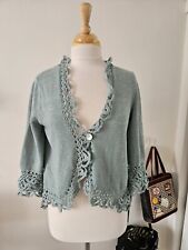 Crochet cardigan cotton for sale  LEICESTER