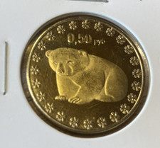 Russian North Pole 0.50 Roubles 2014 UNC Polar Bear Cub Russia Coin, używany na sprzedaż  Wysyłka do Poland