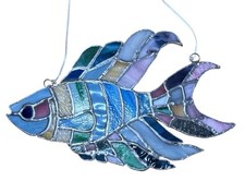 Vitral apanhador de sol extravagante peixe beta multicolorido comprar usado  Enviando para Brazil